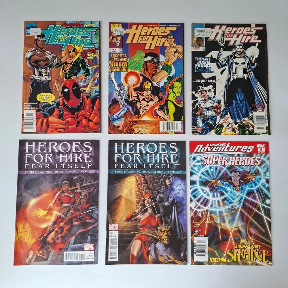 60 Marvel Comic Book Lot Heroes for Hire Deadpool Battlestar Galactica Yogi Bear